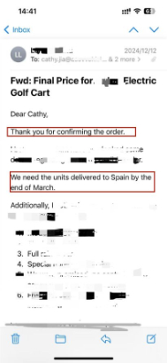 Customer testimonial