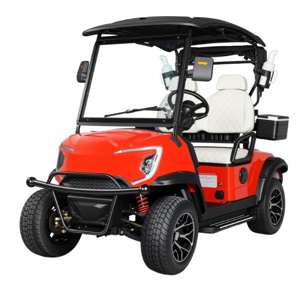 2-Seater Golf Cart with Windshield and Wiper